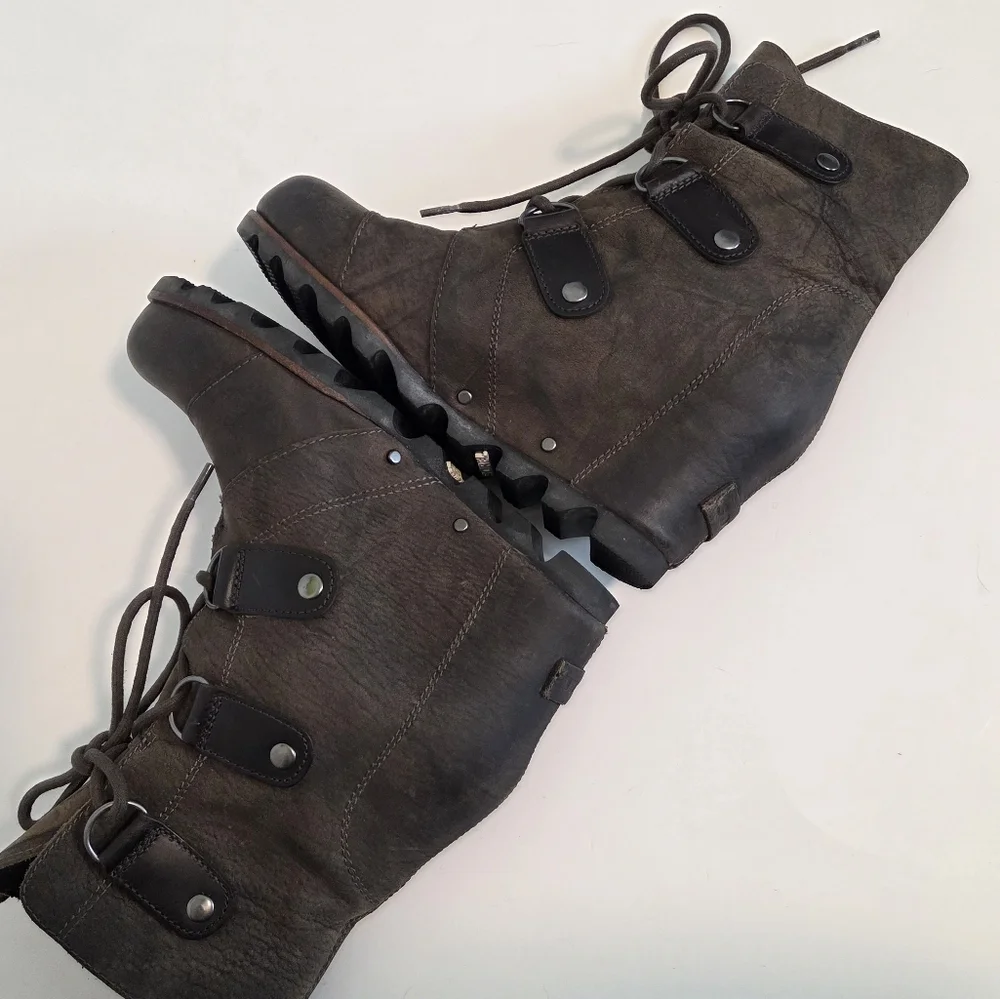 SOREL Joan of Arctic mid wedge boot, women’s 6.5 - Picture 11 of 16